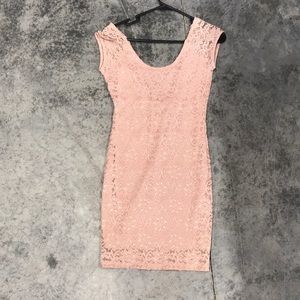 Low back blush pink